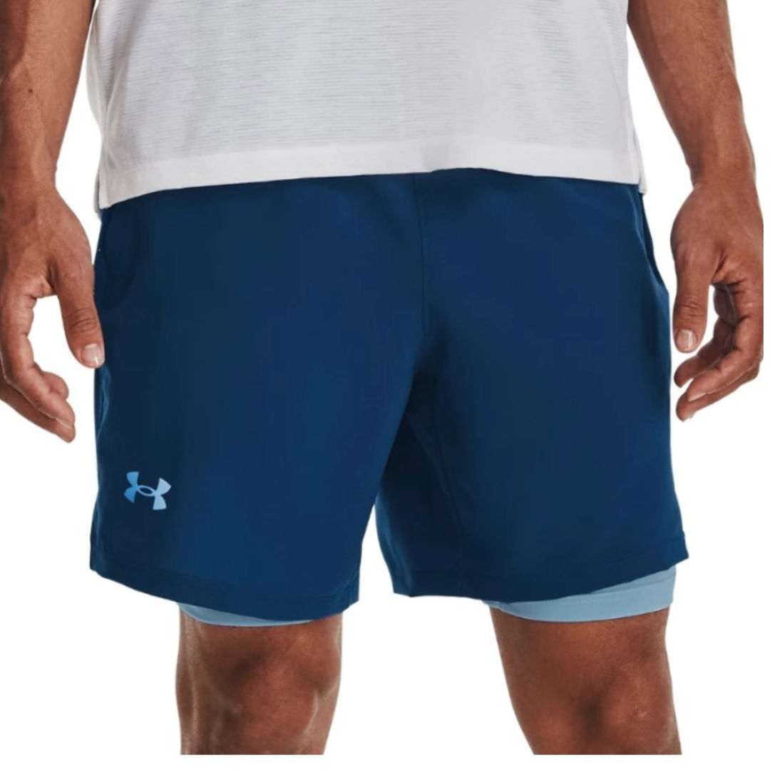 Short para Caballero Launch Run 2in1 7"