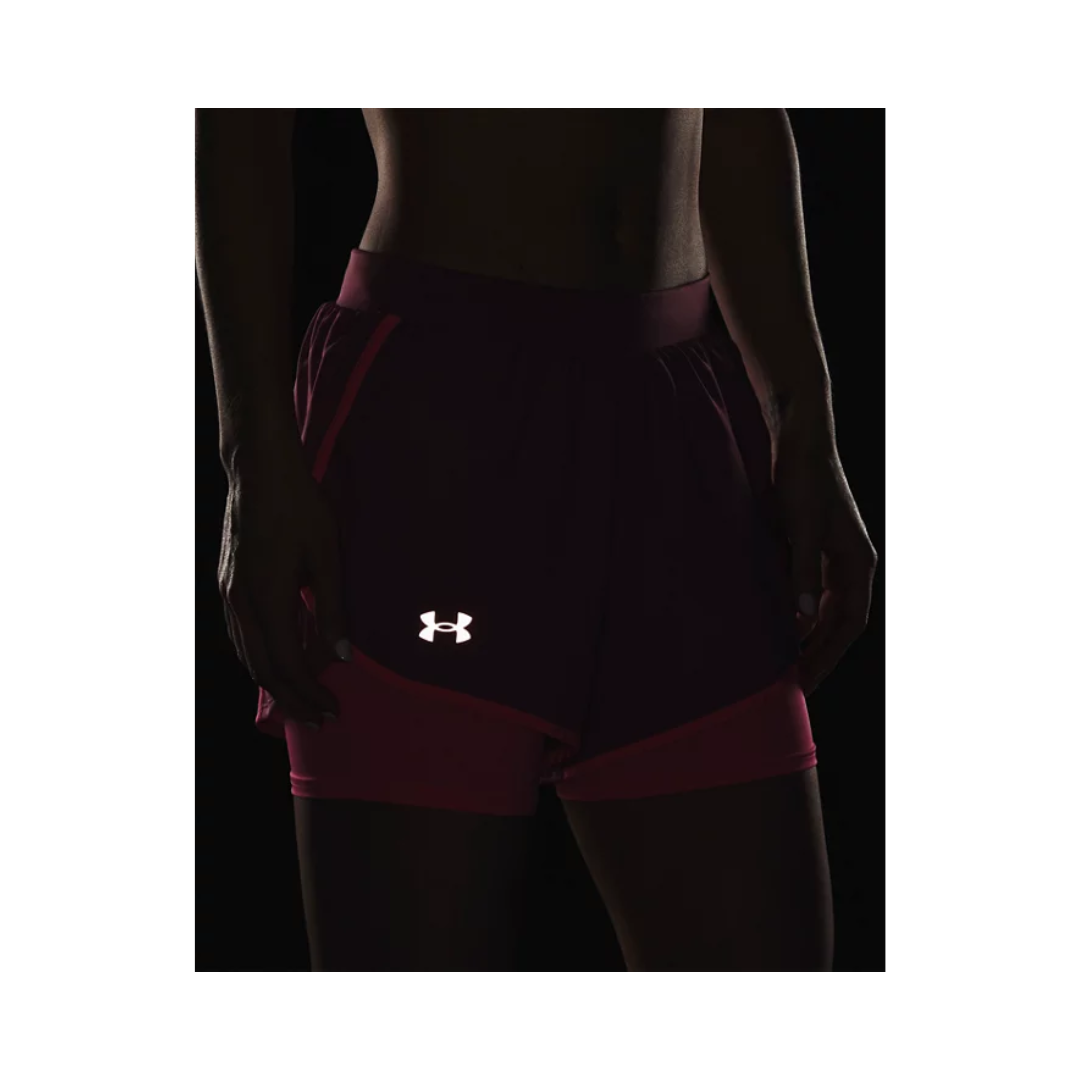 Short para Dama UA Fly By 2.0 2in1