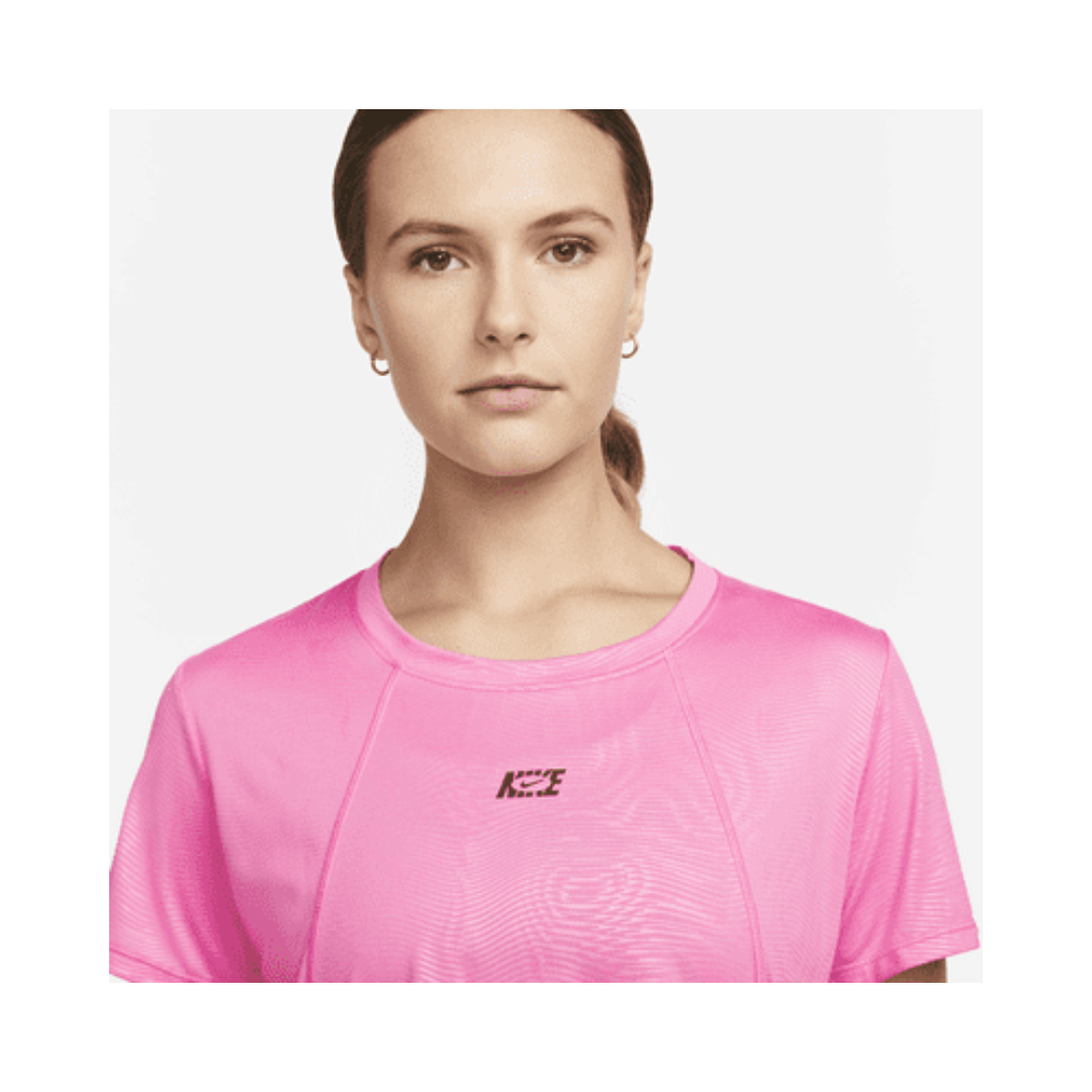 Franela Manga Corta para Dama Dri-Fit One Icon Clash
