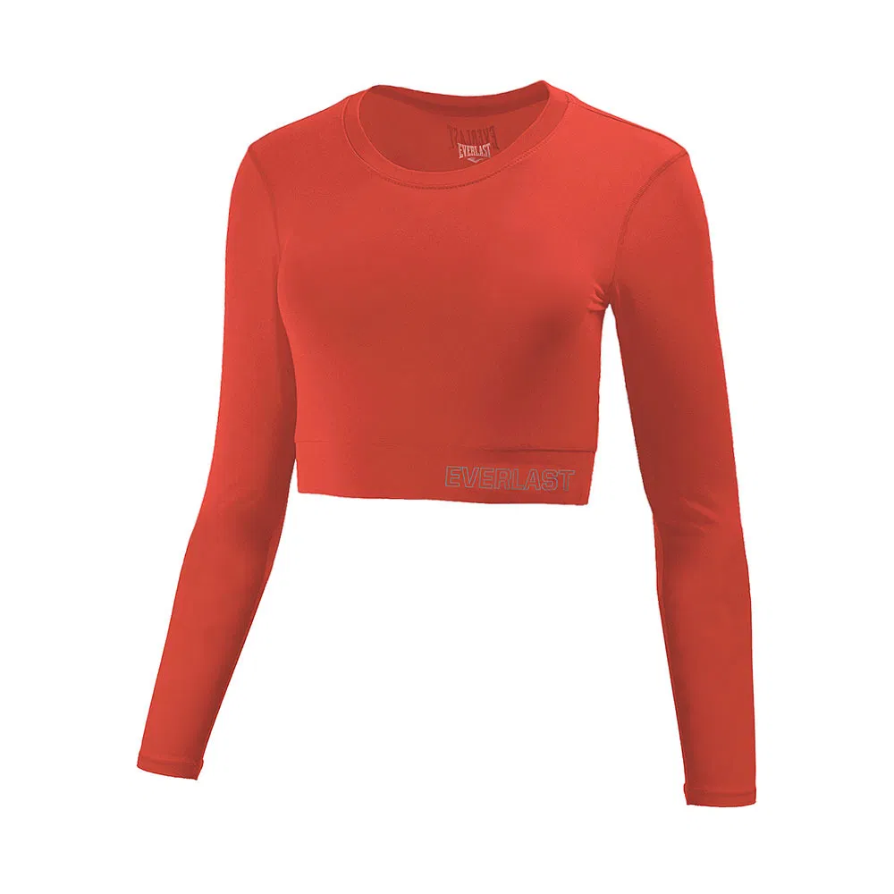 Franela Manga Larga para Dama Crop Top
