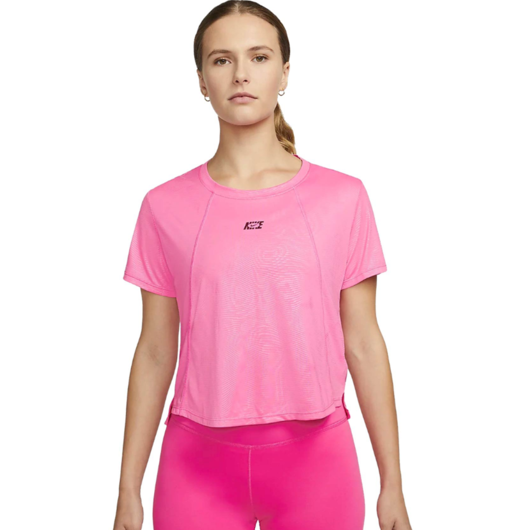 Franela Manga Corta para Dama Dri-Fit One Icon Clash