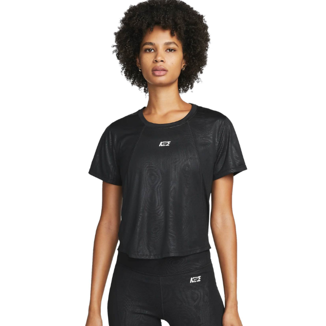 Franela Manga Corta para Dama Dri-Fit One Icon Clash